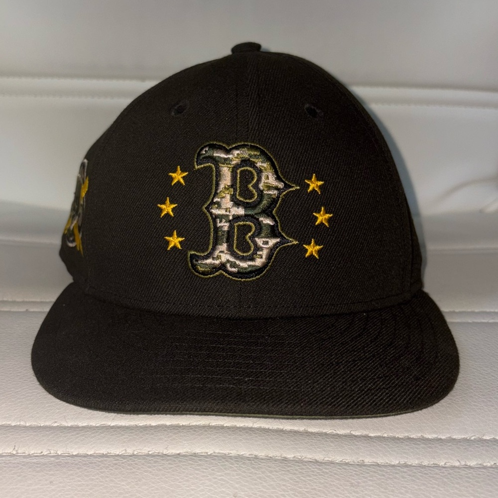 New Era Black Fitted Cap with Yellow Accent